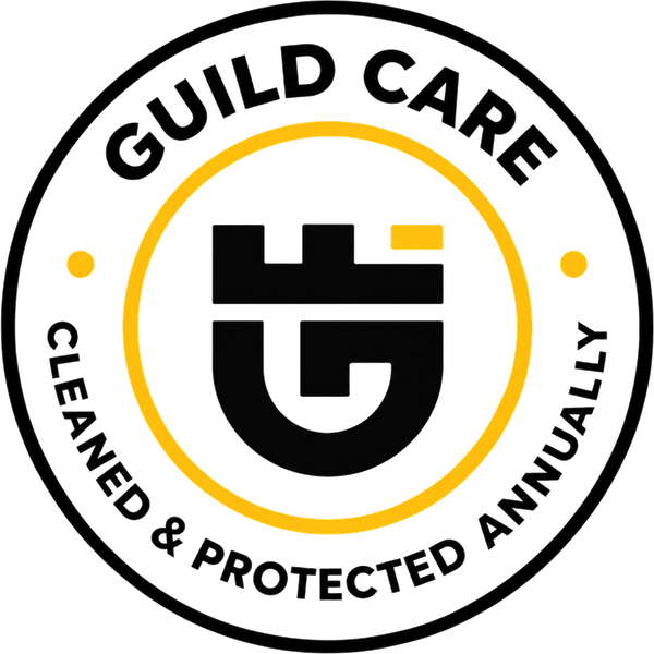 Guild Care: cleaned and protected annually